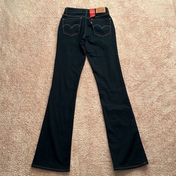 Levi’s Bootcut Dark Wash Denim Jeans - Picture 3 of 4